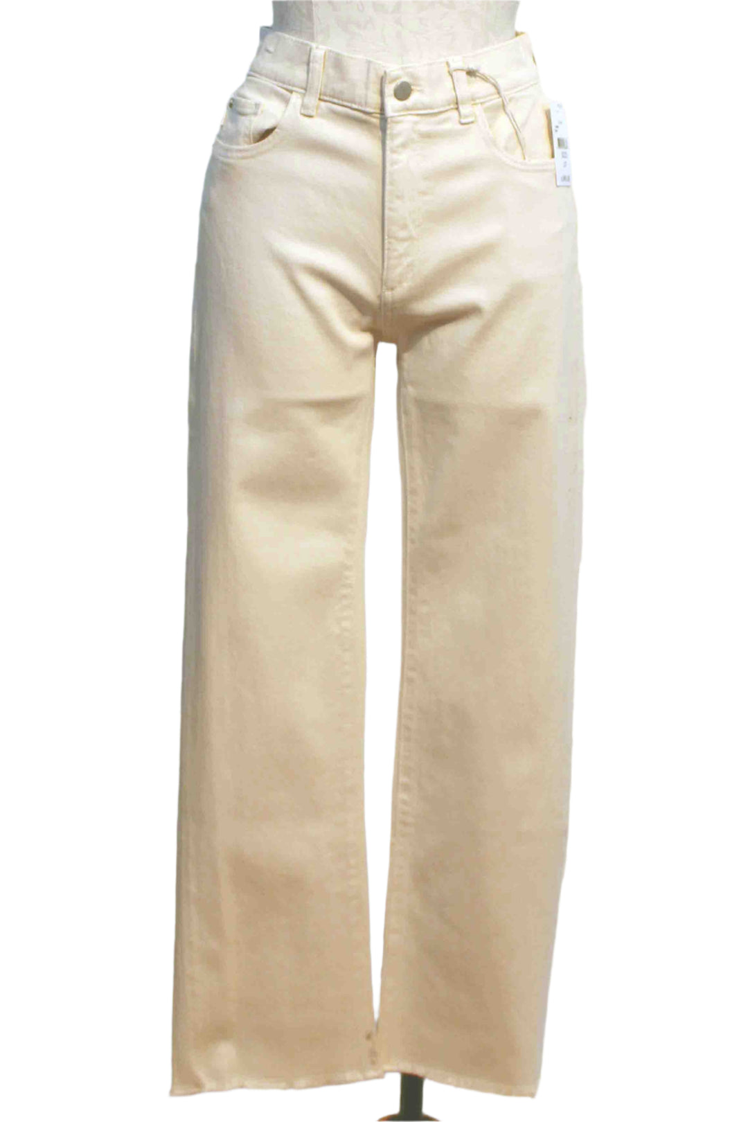 Patti Straight Leg High Rise Vintage Ankle Jean by DL1961 in Ecru