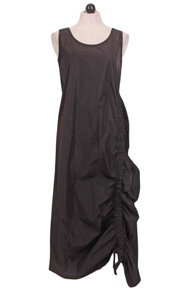 Black Sleeveless Big Pocket Dress by Planet