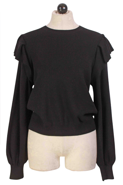 black Remi Popover Sweater by Marie Oliver