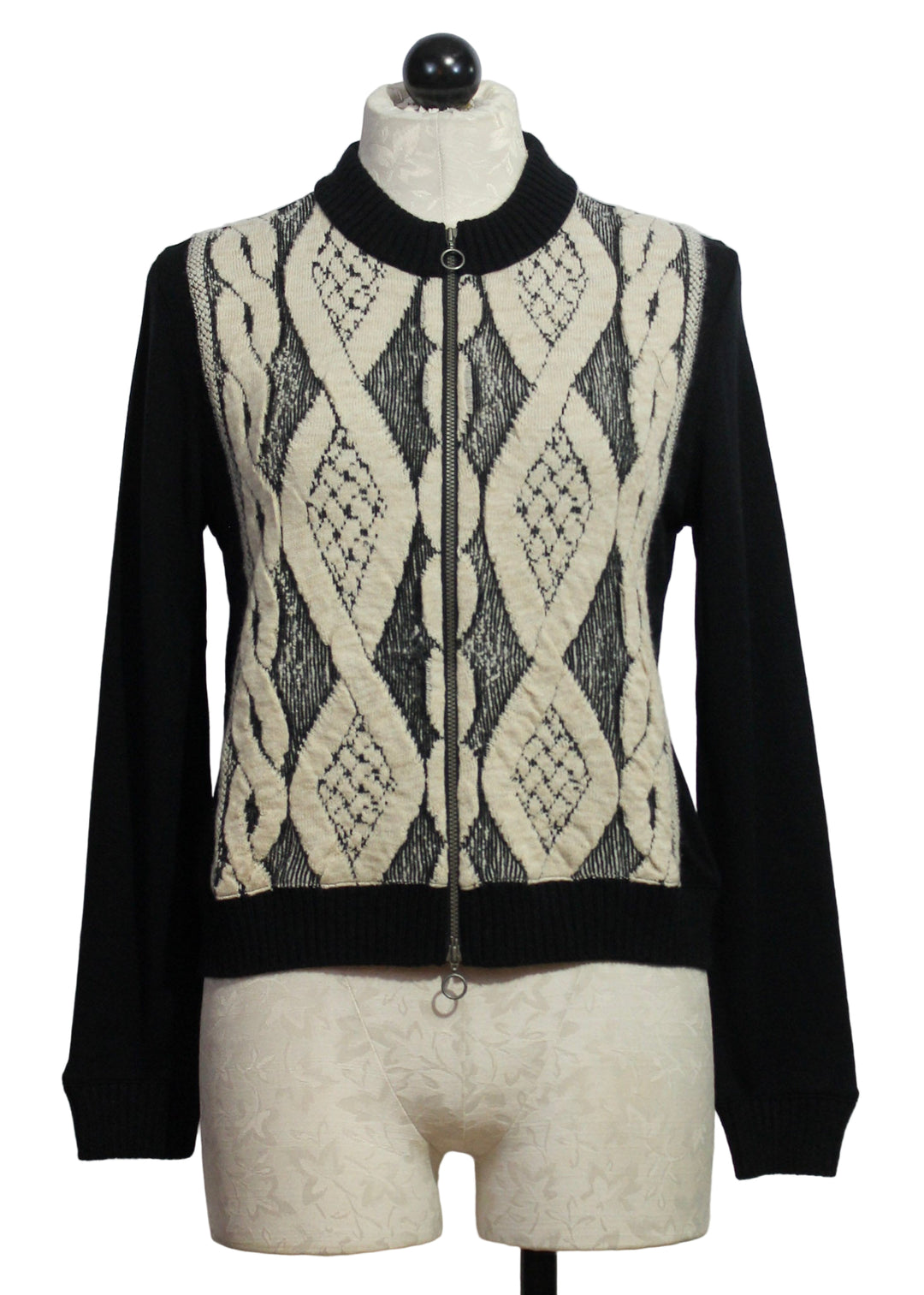 Black Maou Sweater Jacket by Aldo Martins