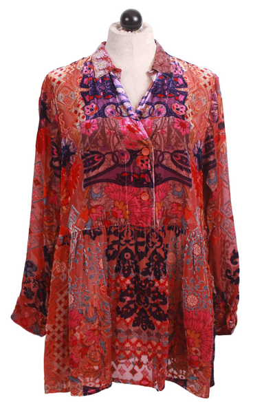 Multi Syriah Burnout Monroe Tunic by Johnny Was