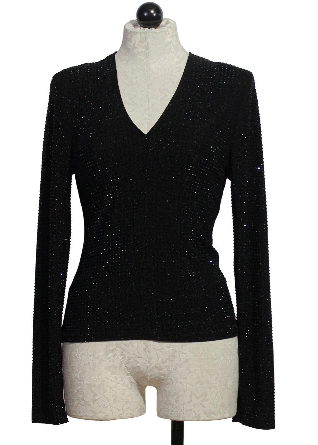 Mariah Sequined V Neck Top by Jessie Liu