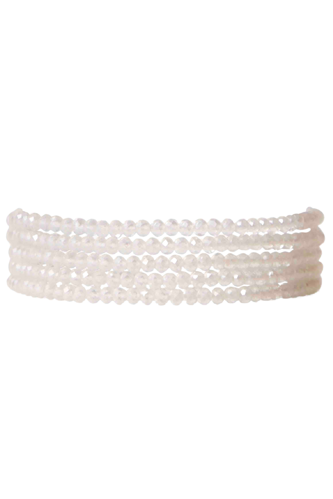 Mystic Clear Quartz 5 Wrap Crystal Bracelet by Chan Luu