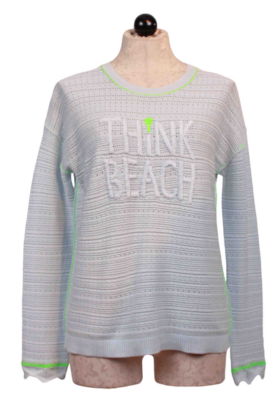 Ice Colored Think Beach Sweater by Lisa Todd