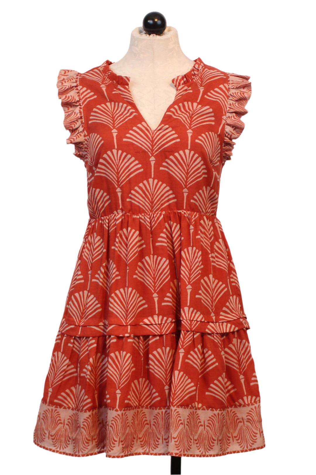 Ginko Breeze Rust Emmeline Dress by Caballero