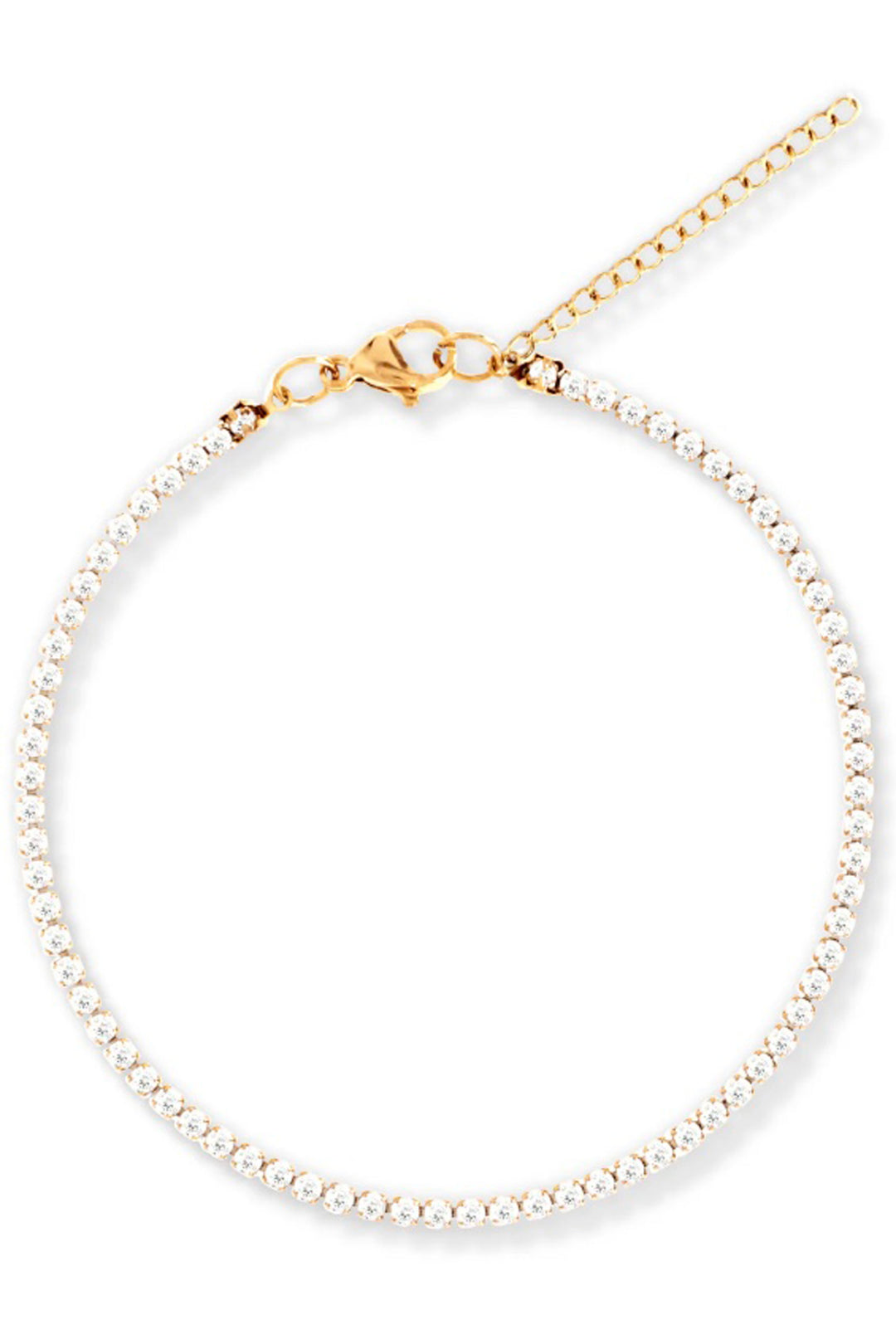 Gold Plated with Cubic Zirconia Camden Tennis Bracelet by Ellie Vail