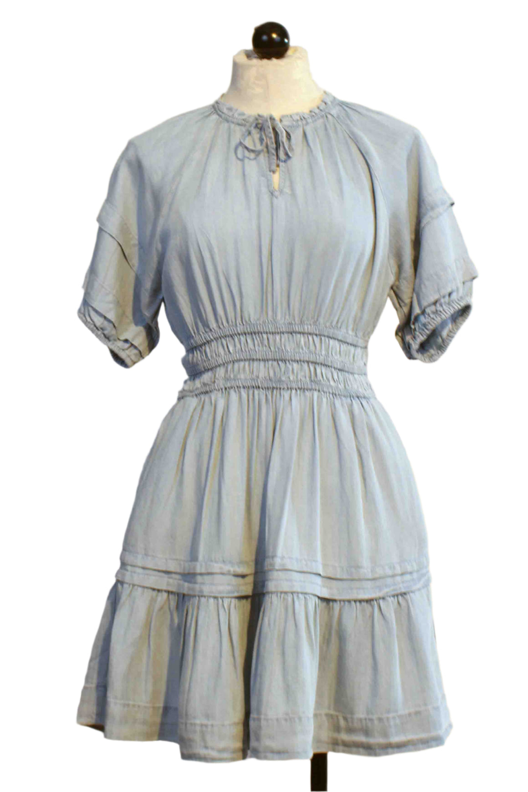 Greyson colored  Donna Short Pleated Dress by Velvet Heart