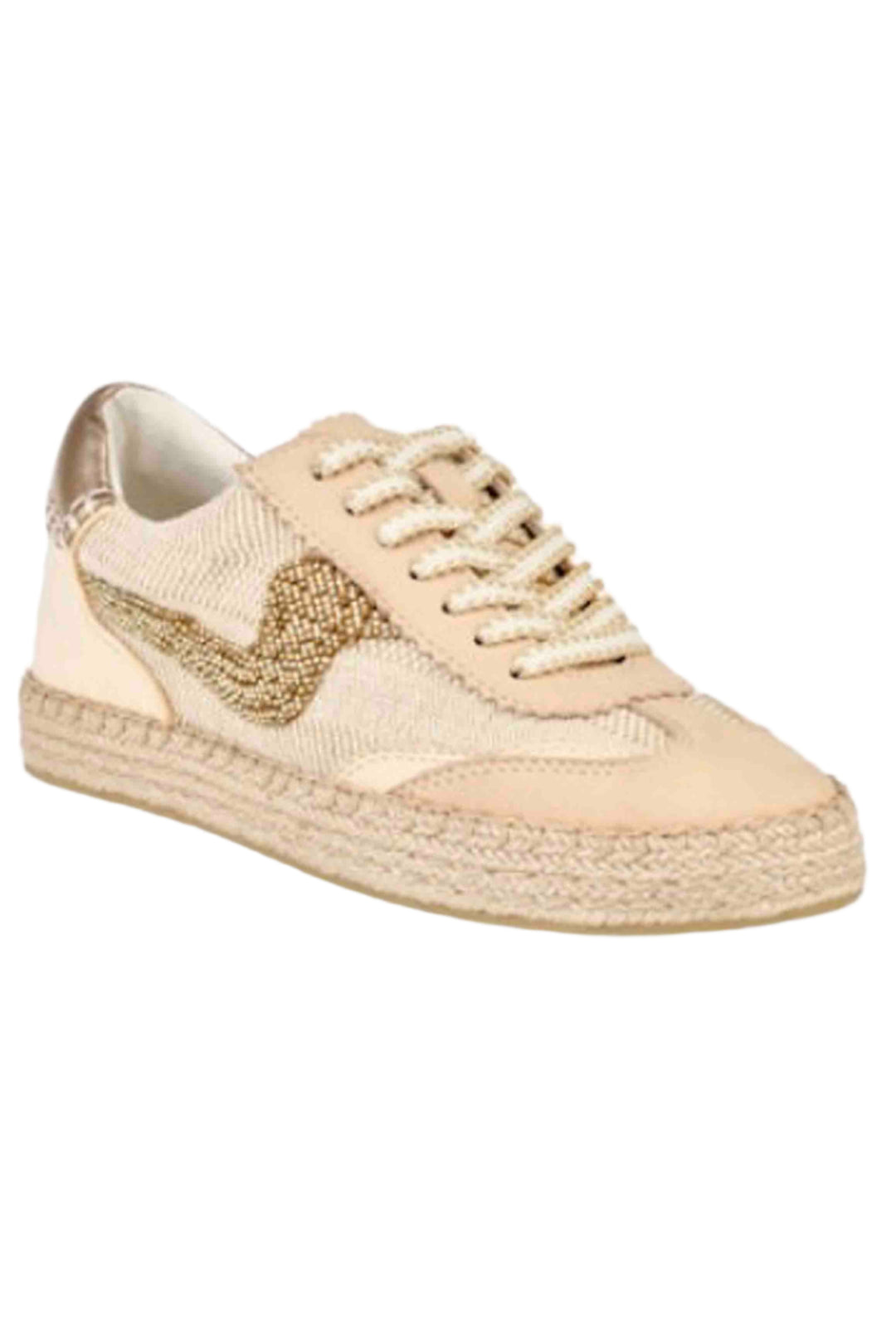 Gold Multi Burlap Notice Espadrille Bead Sneakers by Dolce Vita