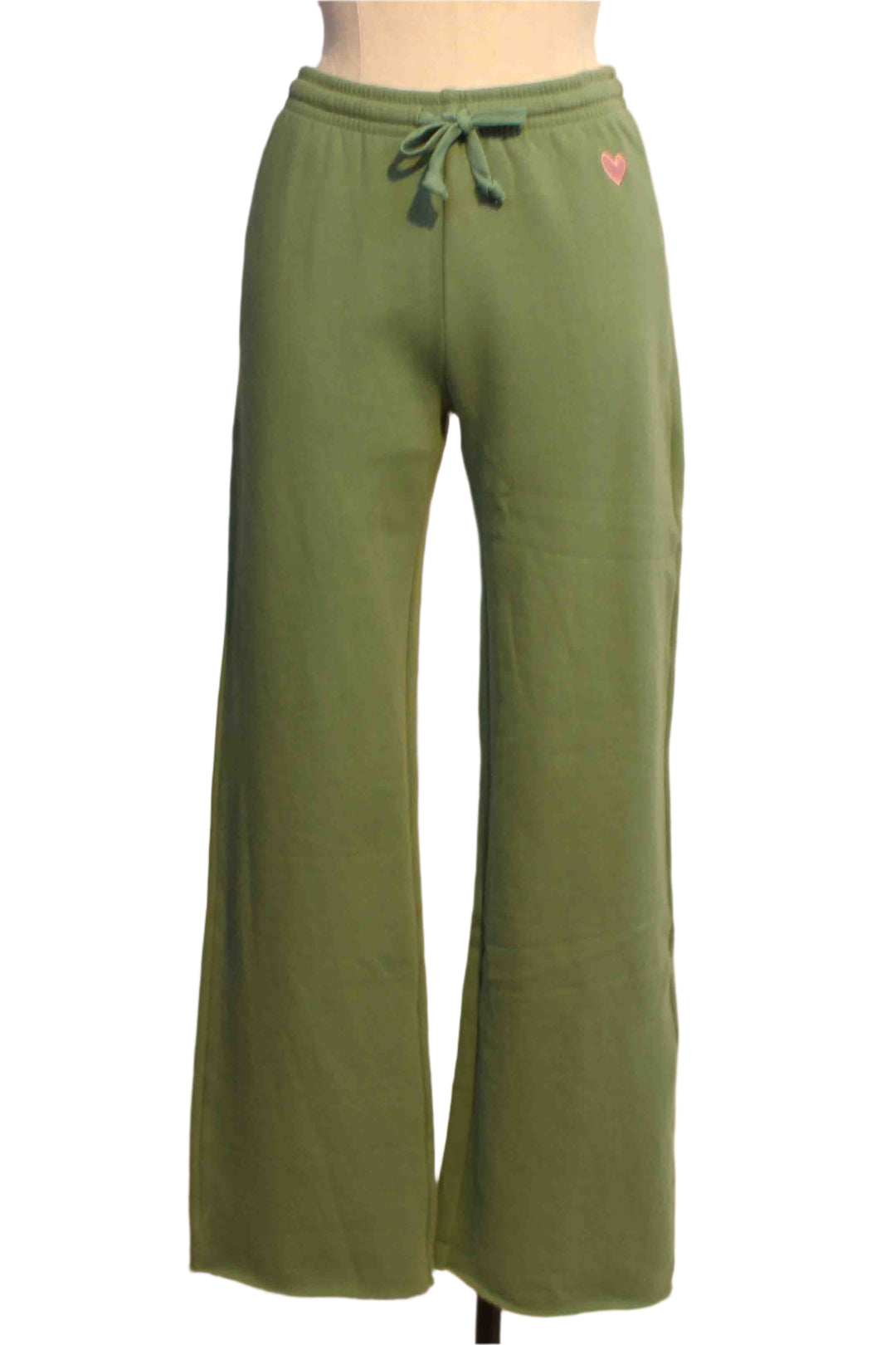 Front View of Olive Green Weekend Barb Sweatpant by Kerri Rosenthal