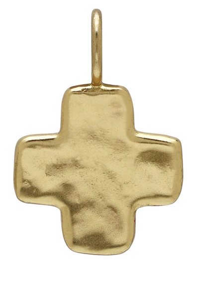 Brass Life in Balance Cross Pendant by Waxing Poetic