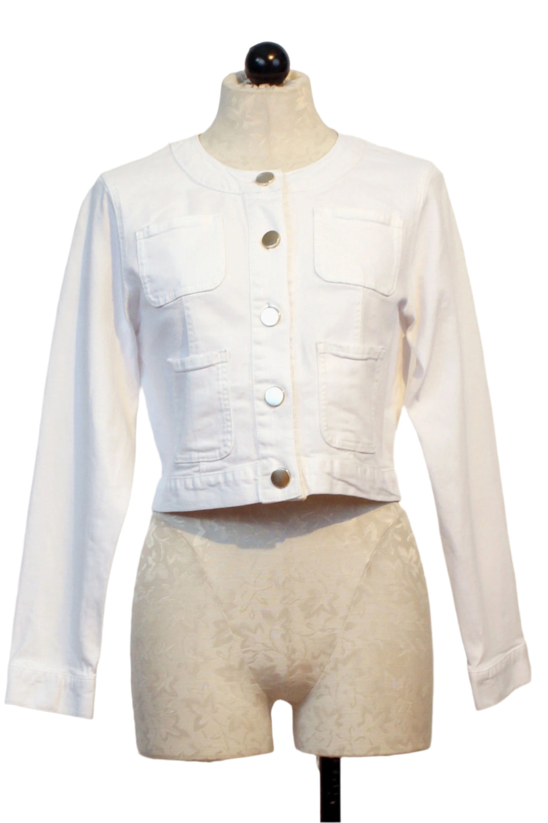 White Martini Jean Jacket by Velvet Heart
