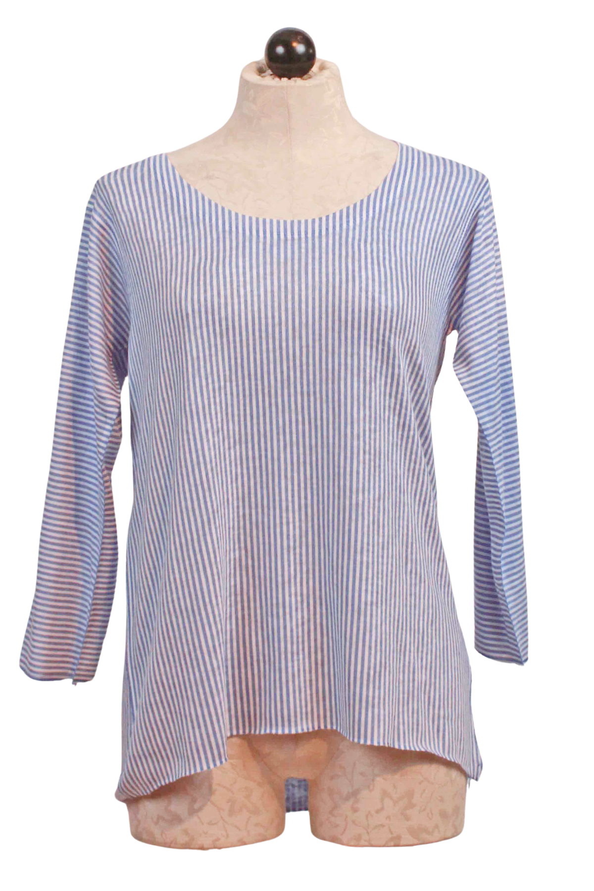 Striped Scooped Neck Top Nally and Millie