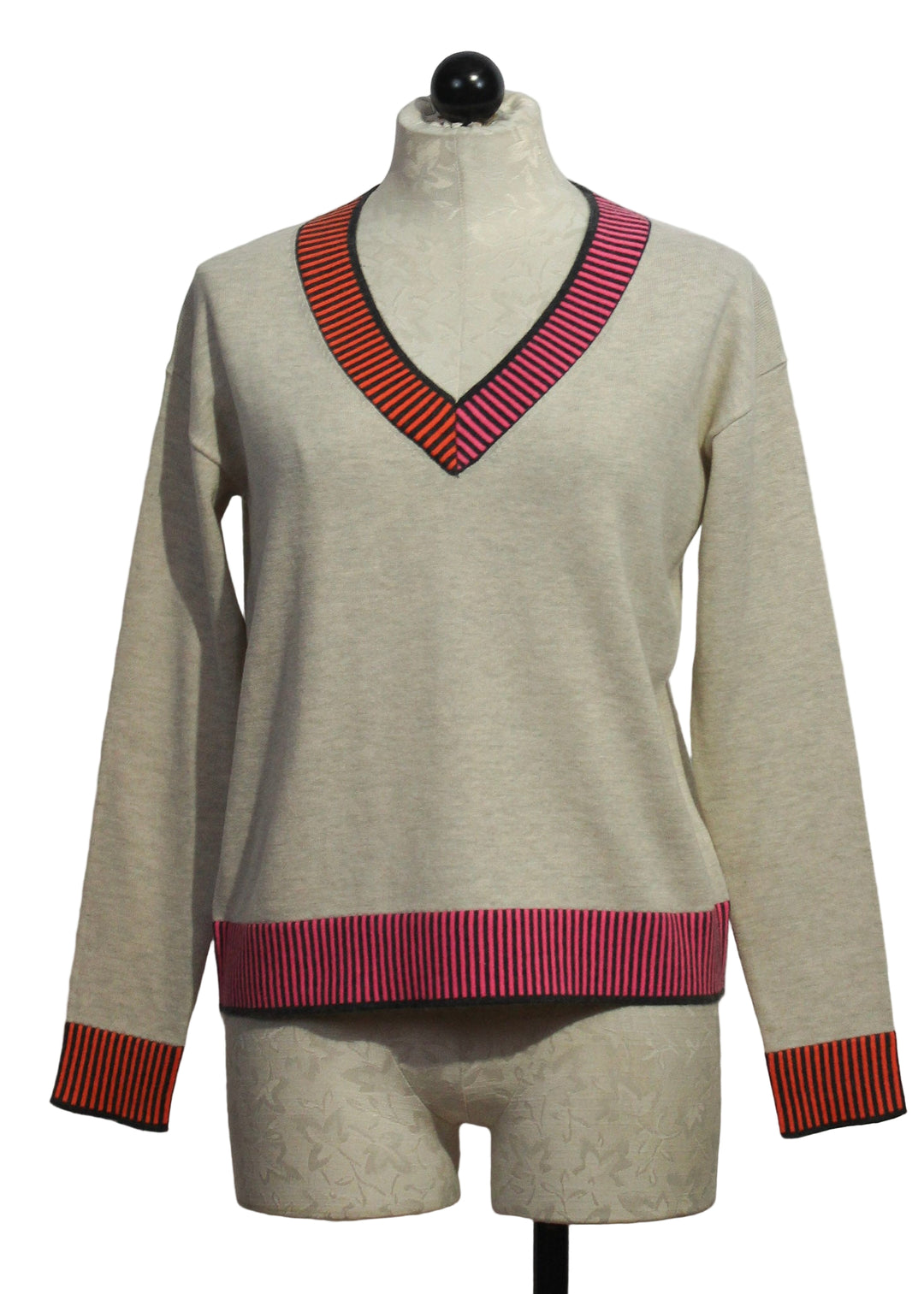 Almond colored Ribbed and Ready Sweater by Lisa Todd
