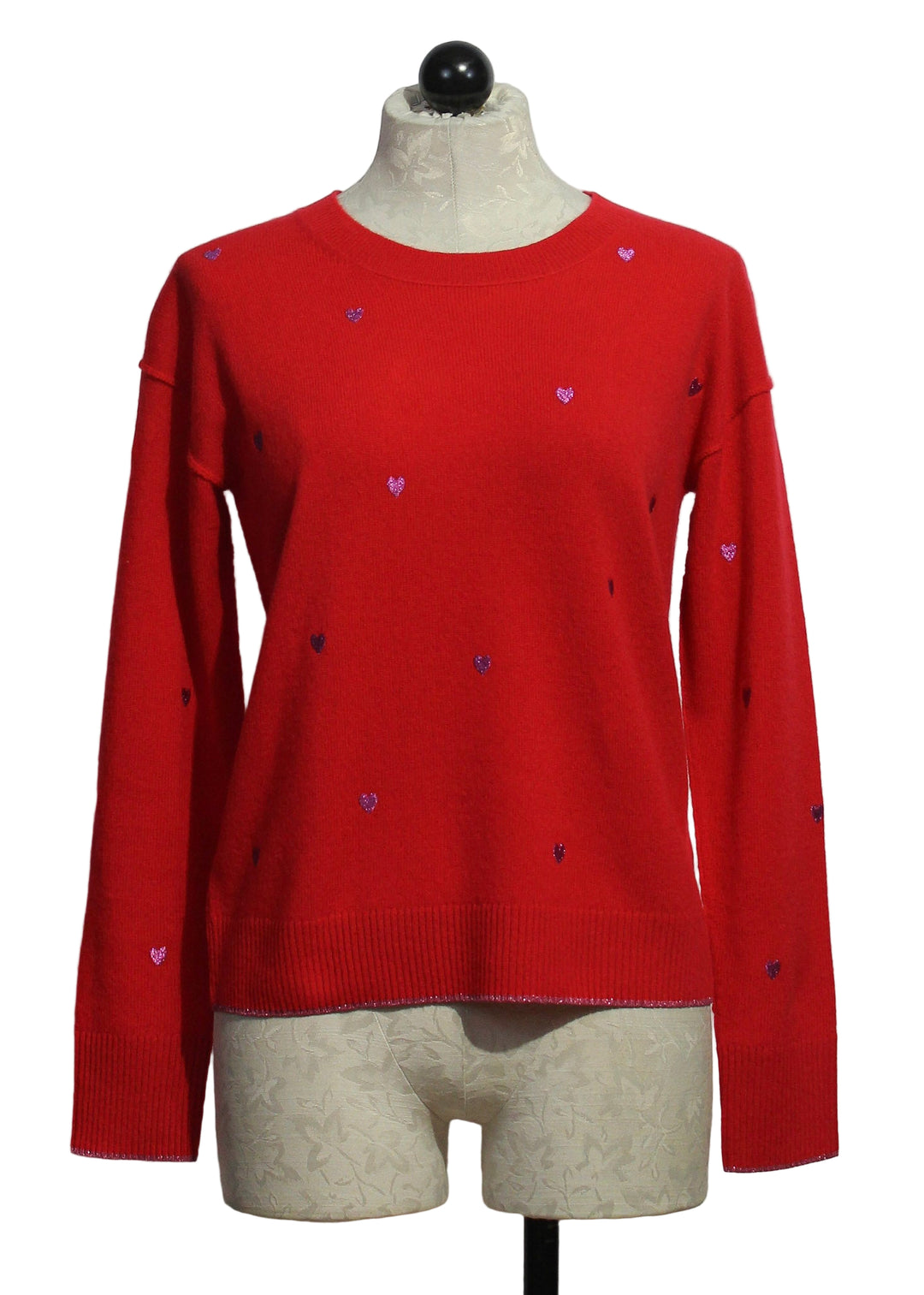 Risky Red Call It Love Sweater by Lisa Todd