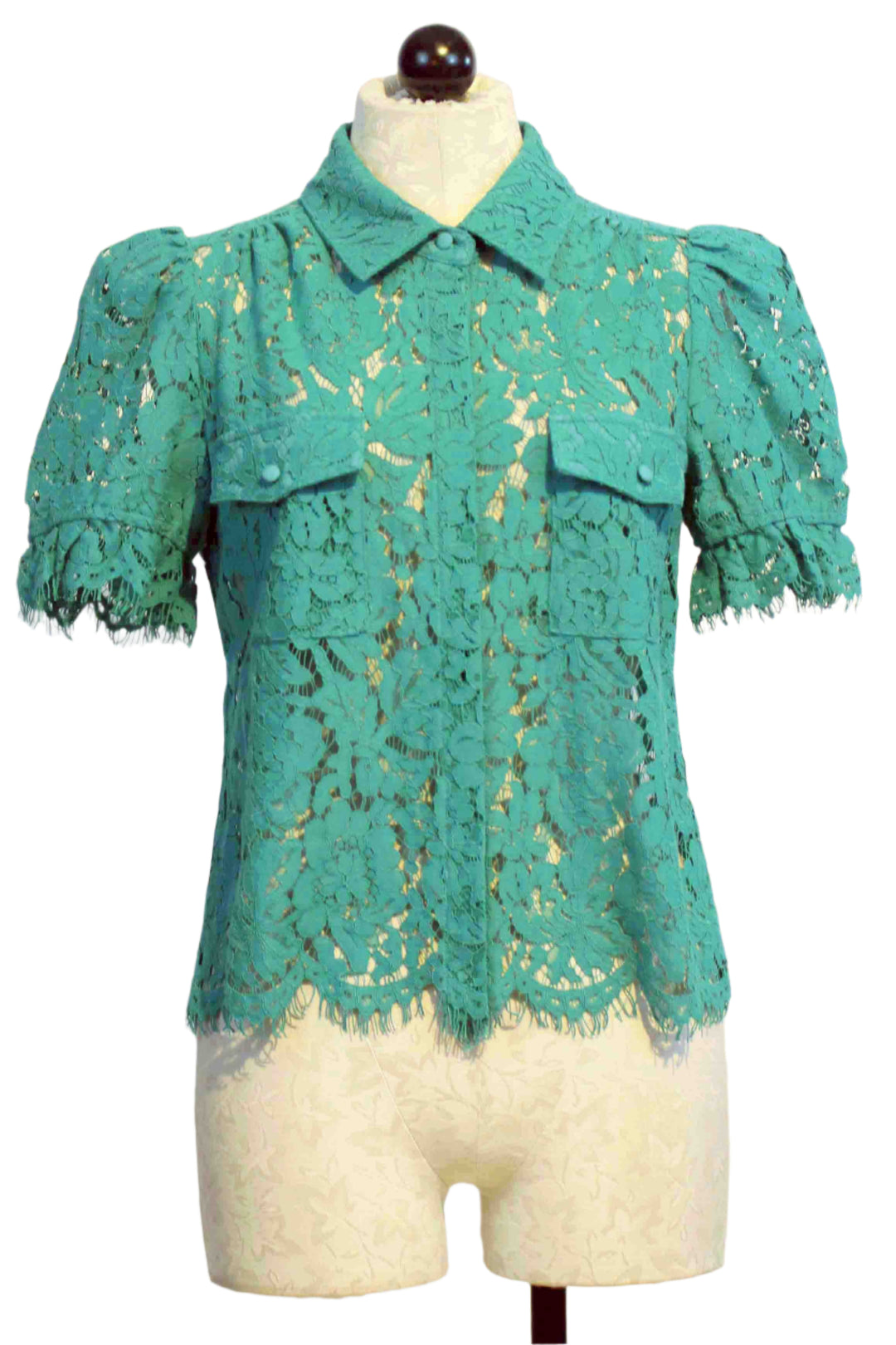 Topaz colored Mina Lace Shirt by Generation Love