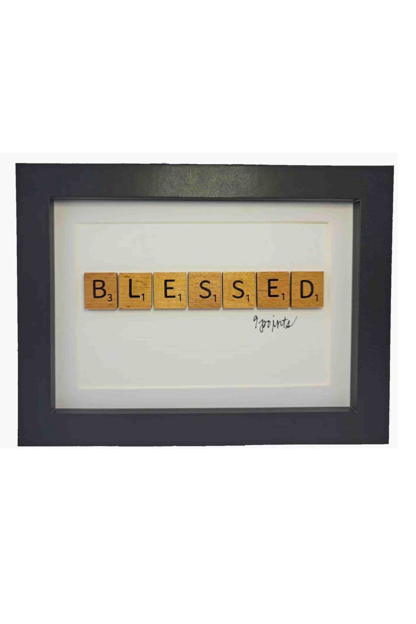Blessed Scrabble Word Frame by Wordz in Framez