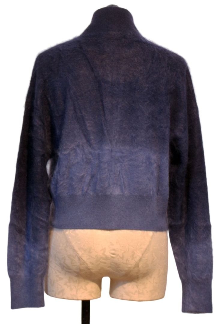 back view of Midnight Dip Brushed Dip Toto Sweater Jacket by Colorush