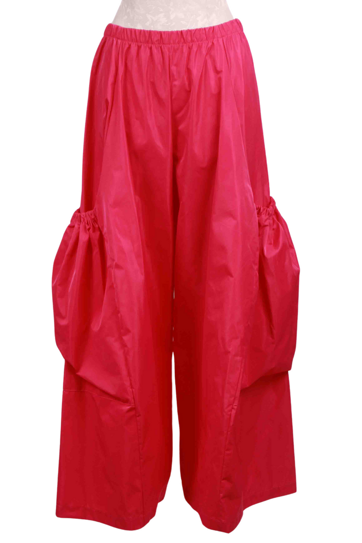 Lipstick colored Nylon Big Pocket Pant by Planet