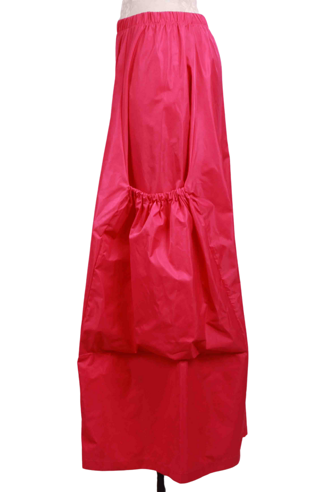 side view of Lipstick colored Nylon Big Pocket Pant by Planet