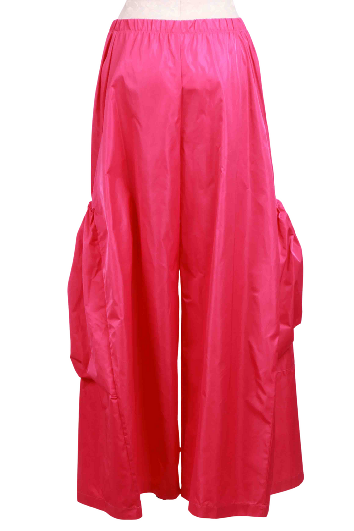 back view of Lipstick colored Nylon Big Pocket Pant by Planet