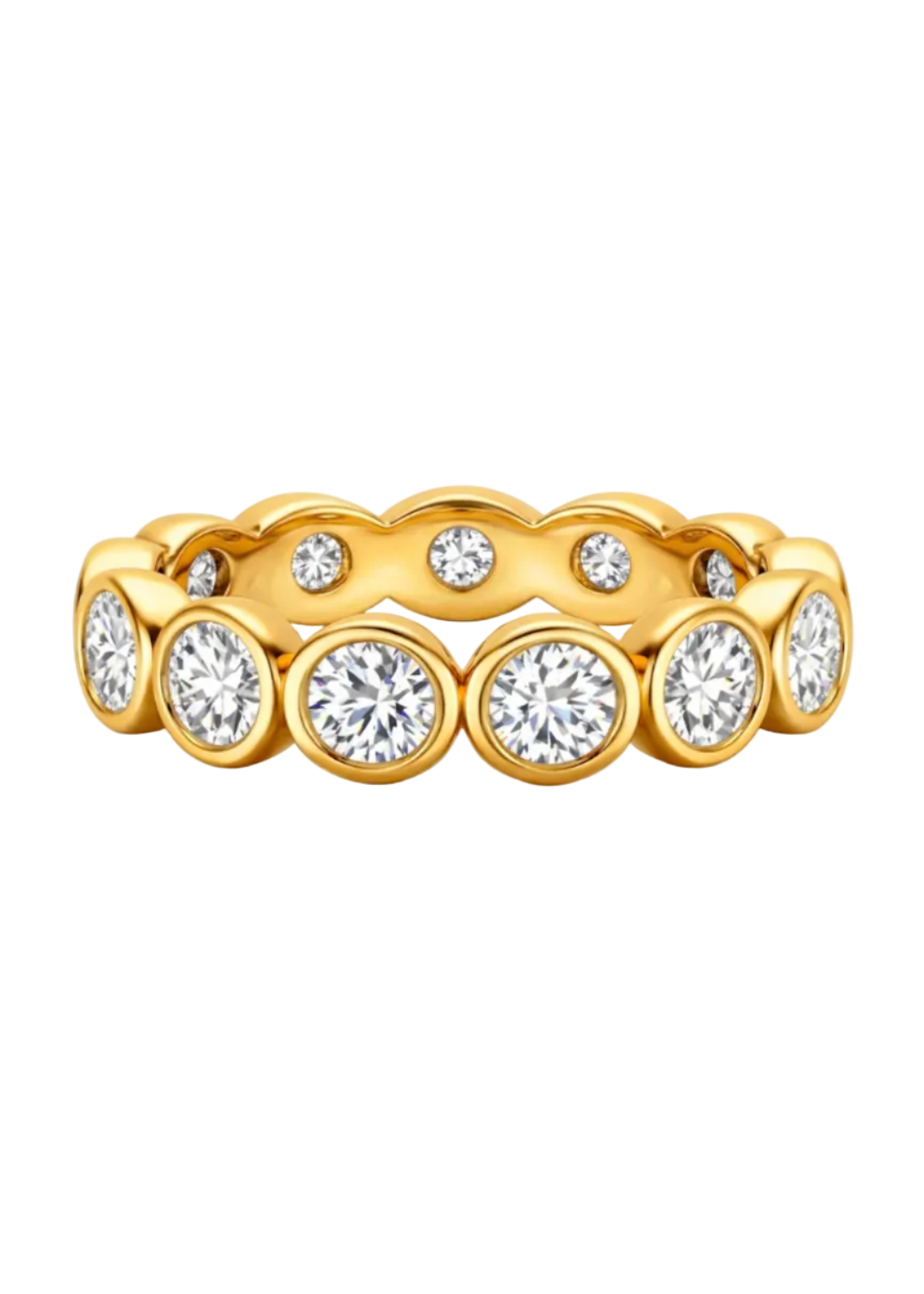 Maude Bezel Eternity Ring by Ellie Vail