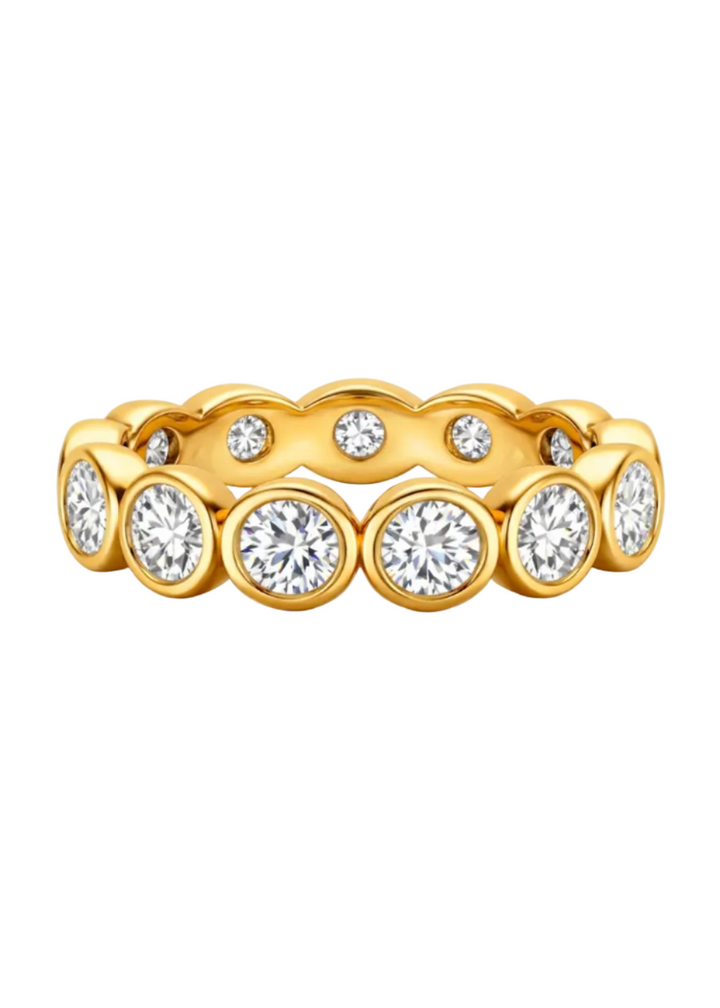 Maude Bezel Eternity Ring by Ellie Vail