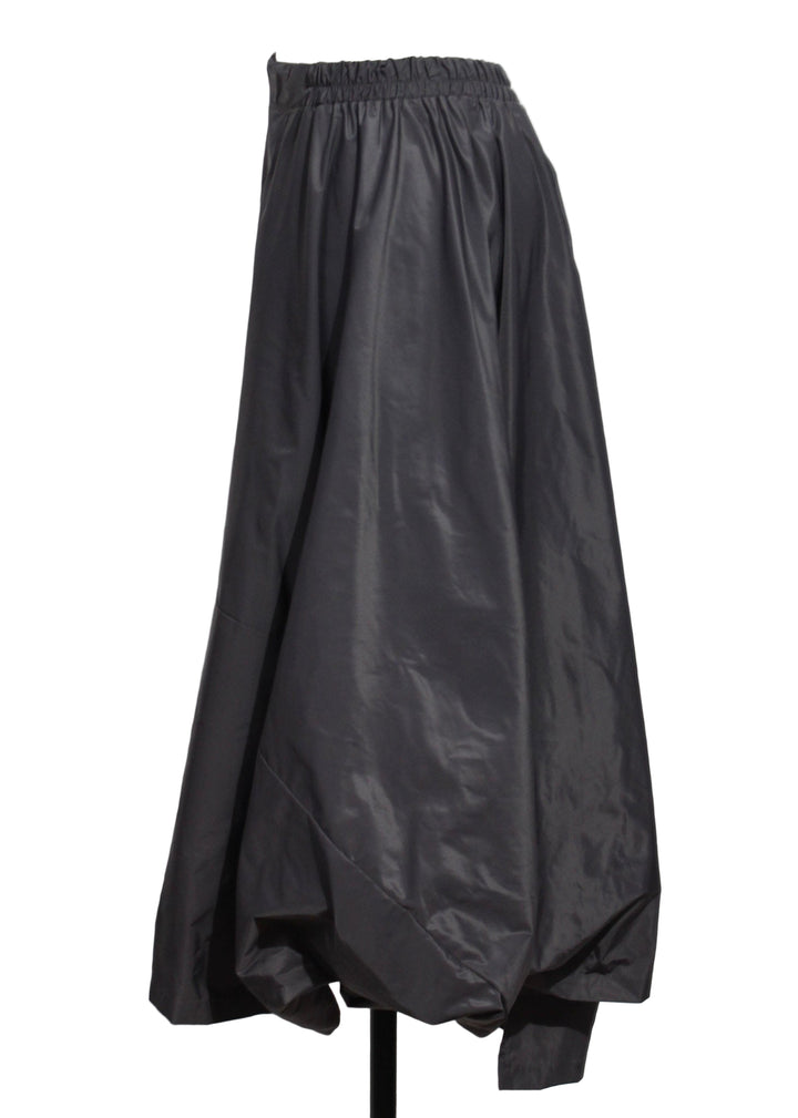 side view of the Lava colored Architectural Skirt by Planet