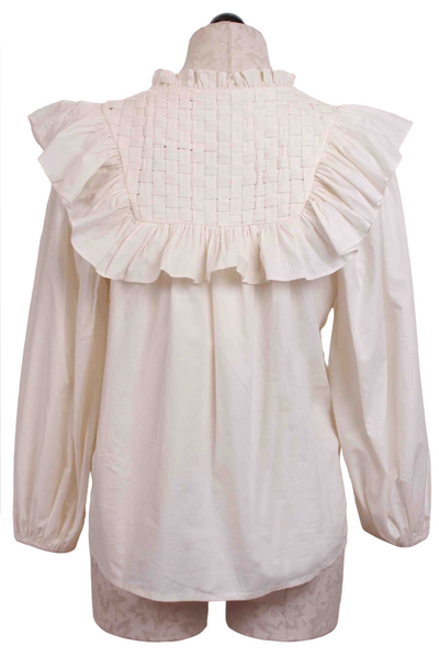 back view of ivory Vivianne Blouse by Cleobella