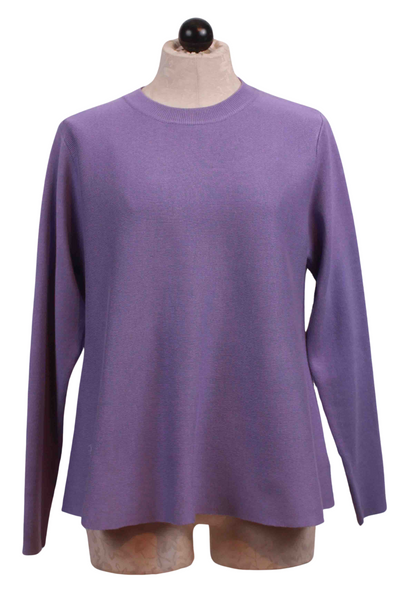 Lilac Flared Knit Sweater by Compania Fantastica
