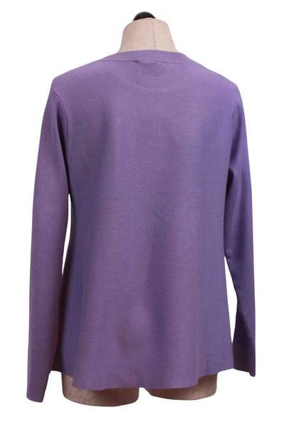 back view of Lilac Flared Knit Sweater by Compania Fantastica