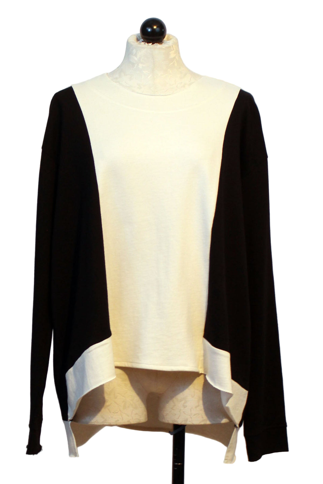Black and White Color Block Sweatshirt by Planet