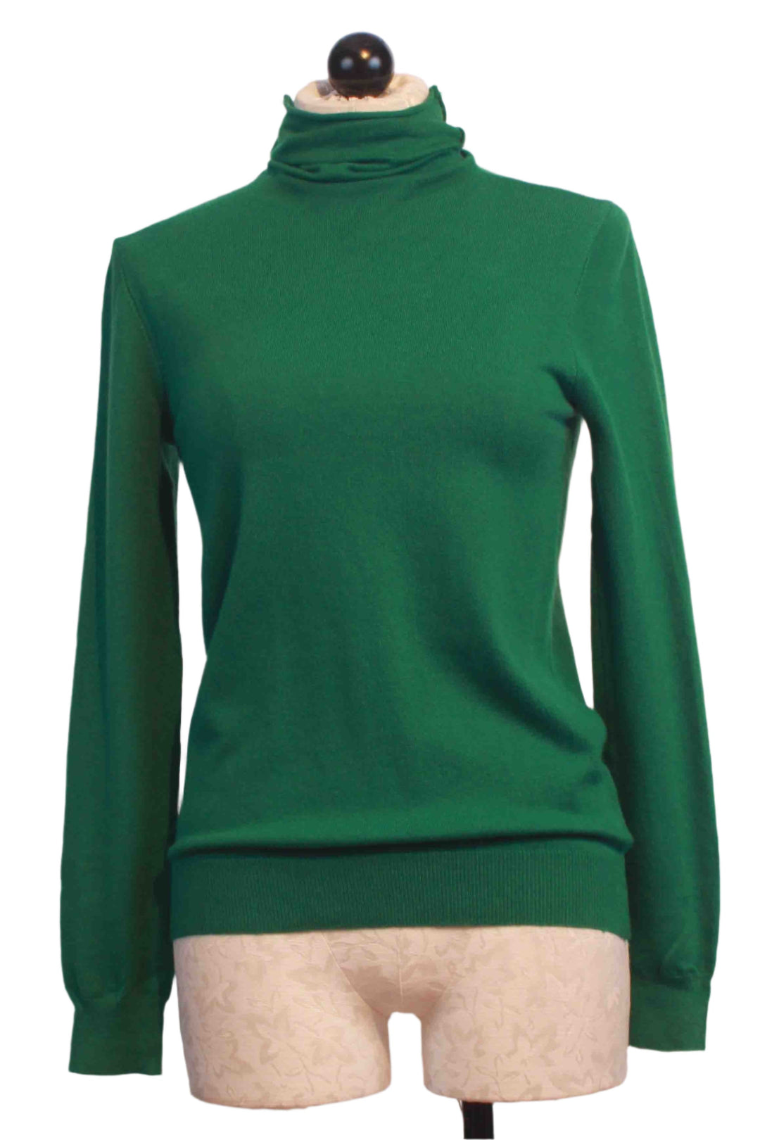 Green Ribbed Turtleneck by Compania Fantastica