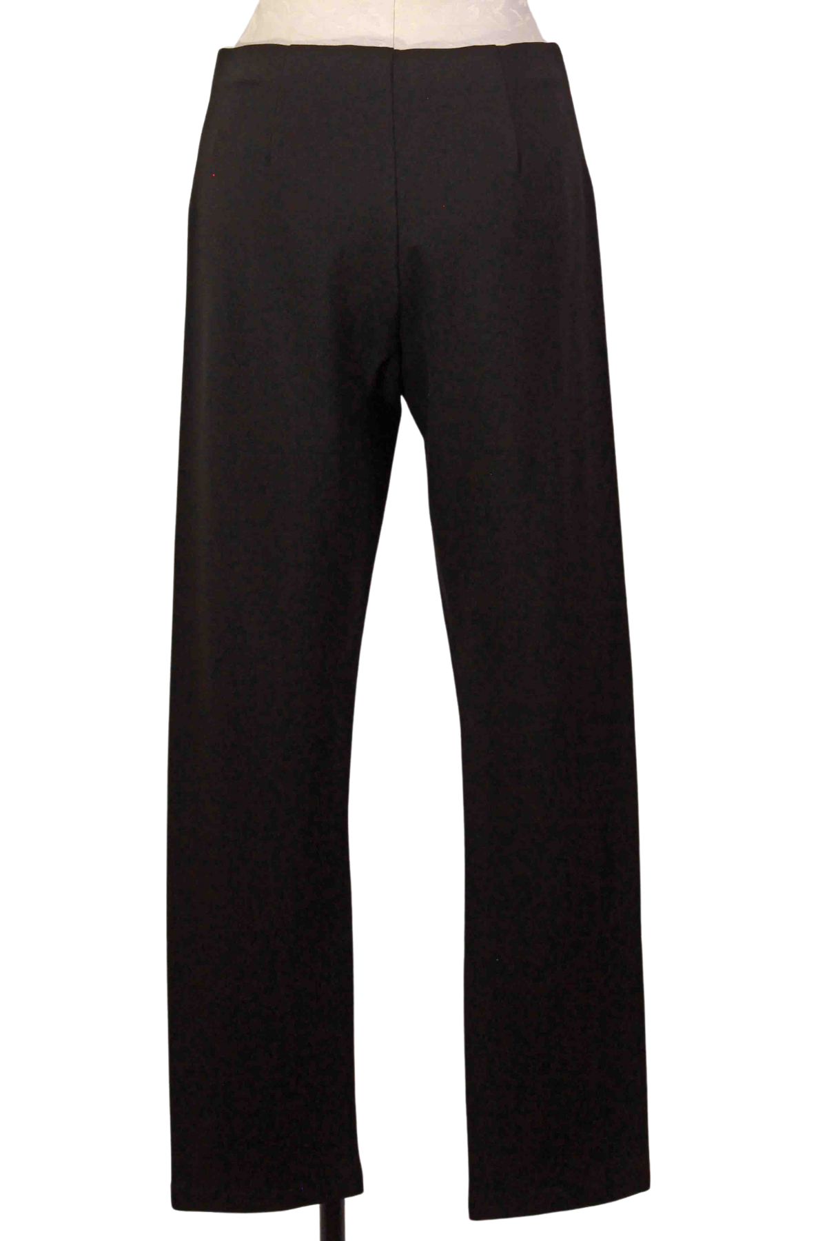 back view of black Ponte Slightly Tapered Pant by Habitat