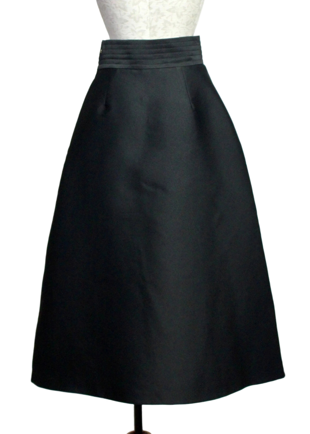 back view of High waisted Black Sable Skirt by Emily McCarthy 