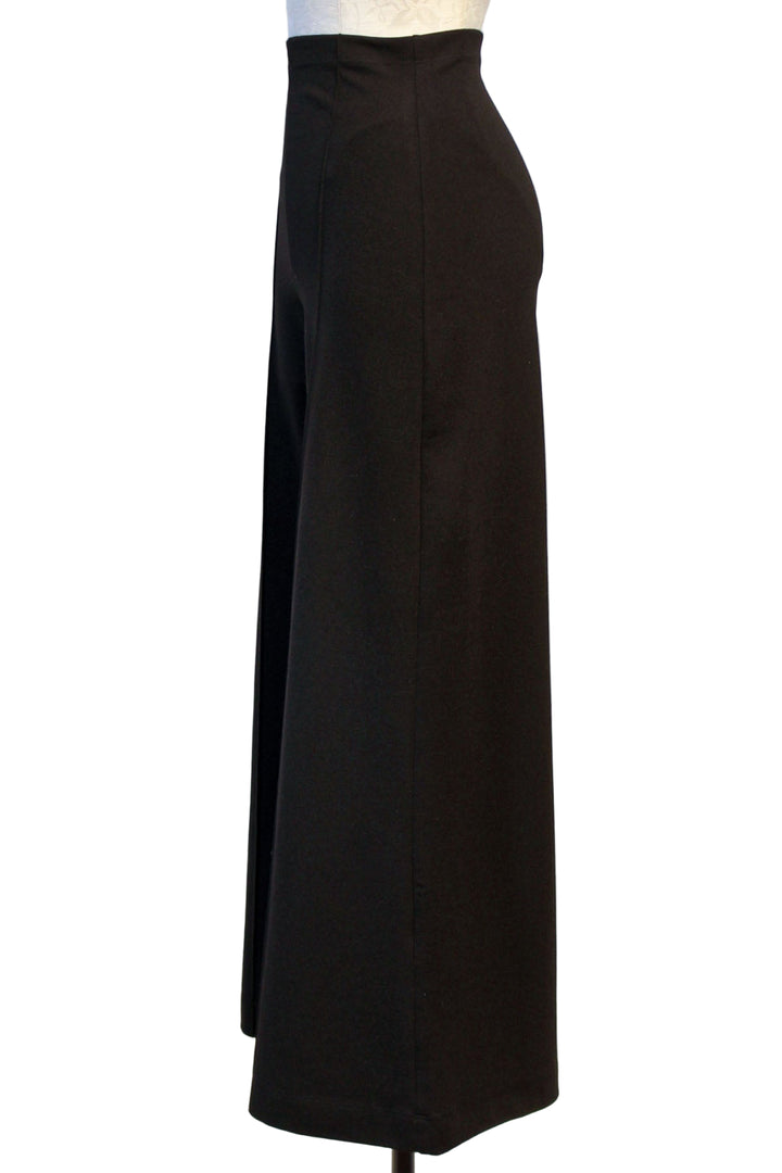 side view of Cropped Ponte Knit Wide Leg Pant by Ripley Rader