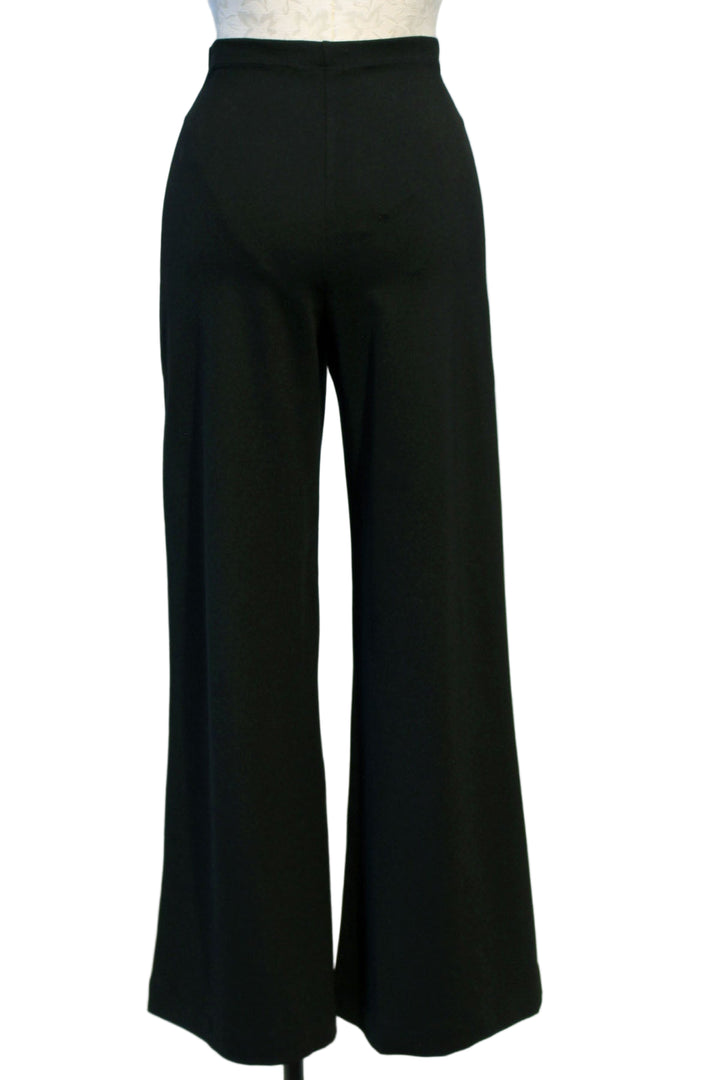 back view of Cropped Ponte Knit Wide Leg Pant by Ripley Rader
