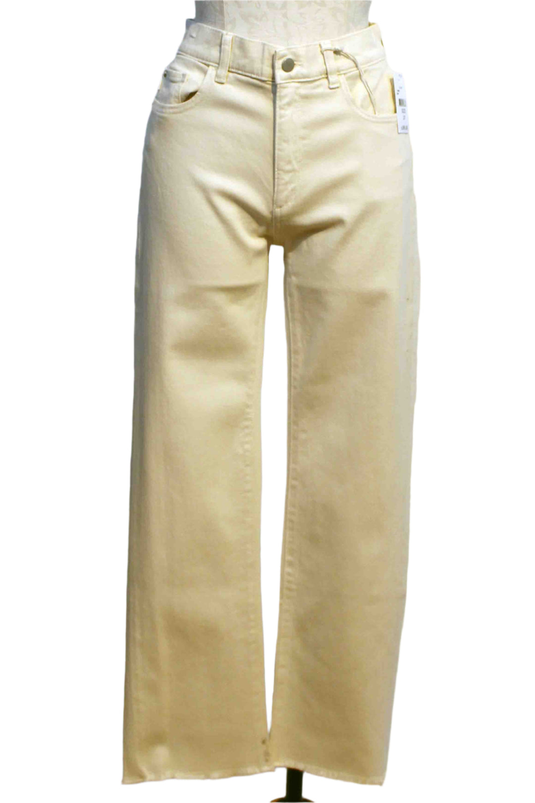 Patti Straight Leg High Rise Vintage Ankle Jean by DL1961 in Ecru