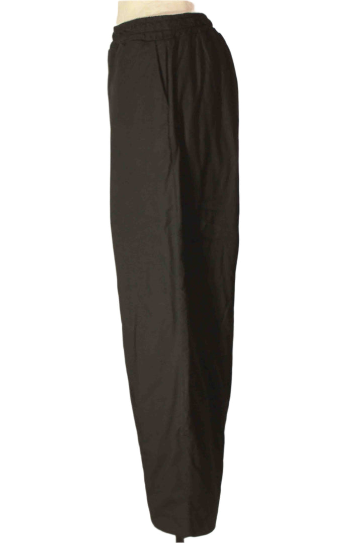 side view of Padded Cotton Elastic Waist Trousers by Baci