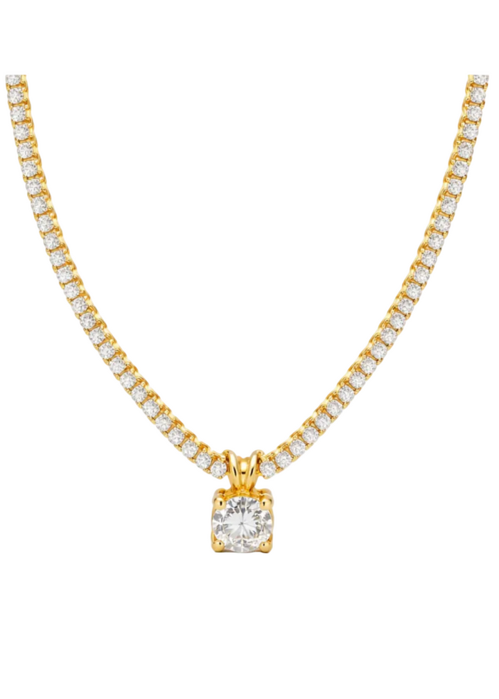 Phoebe Tennis Pendant Necklace by Ellie Vail