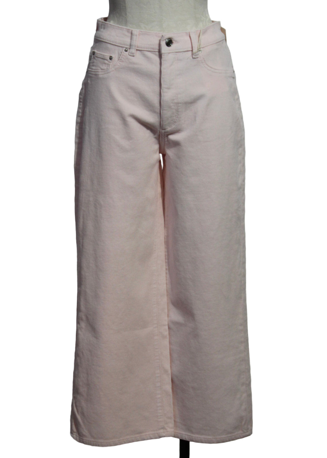 Powder Pink Corduroy Hepburn Wide Leg Vintage Jean by DL1961 