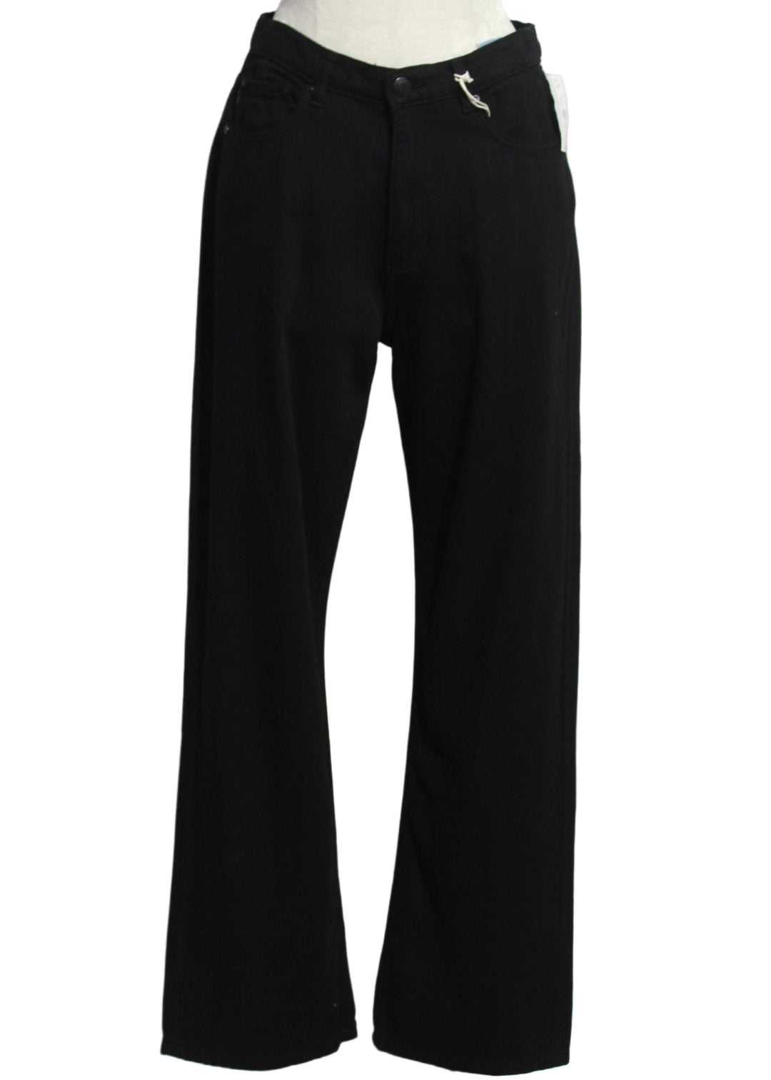 Black Karmine Refined High Rise 31" Wide Leg Jean by DL1961