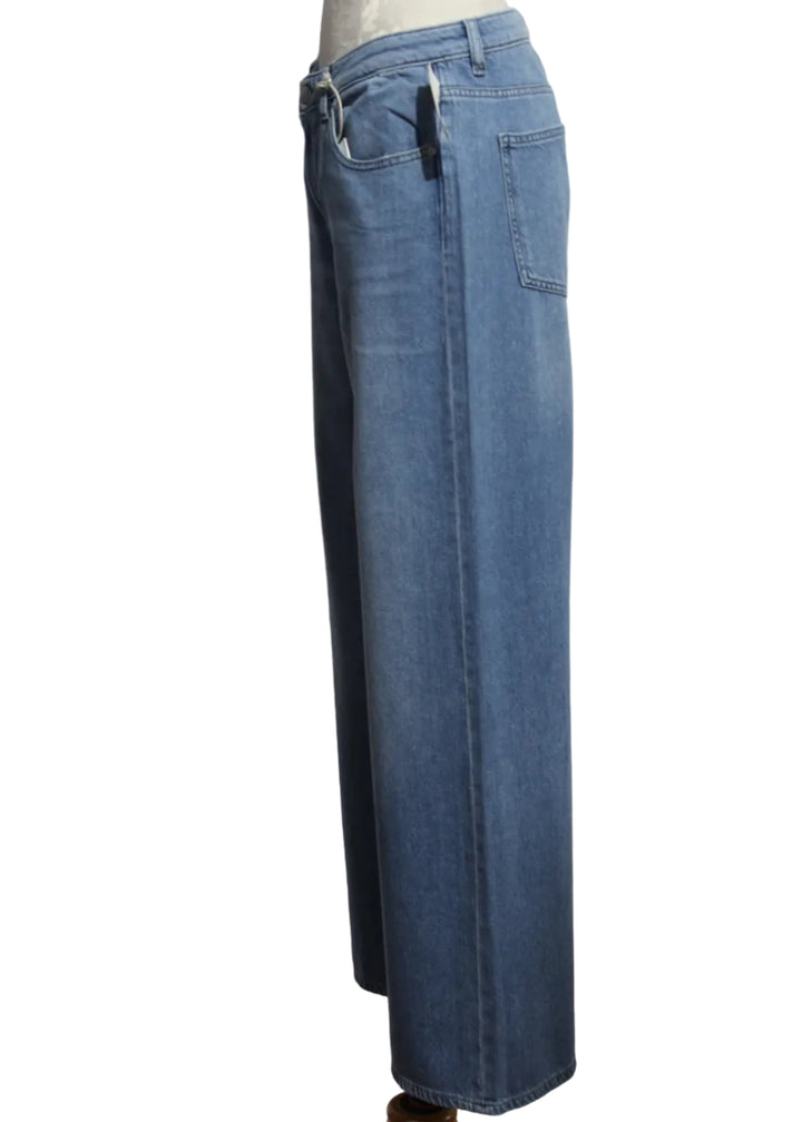 side view of Low Rise Alex Baggy Wide Leg Jean by DL1961