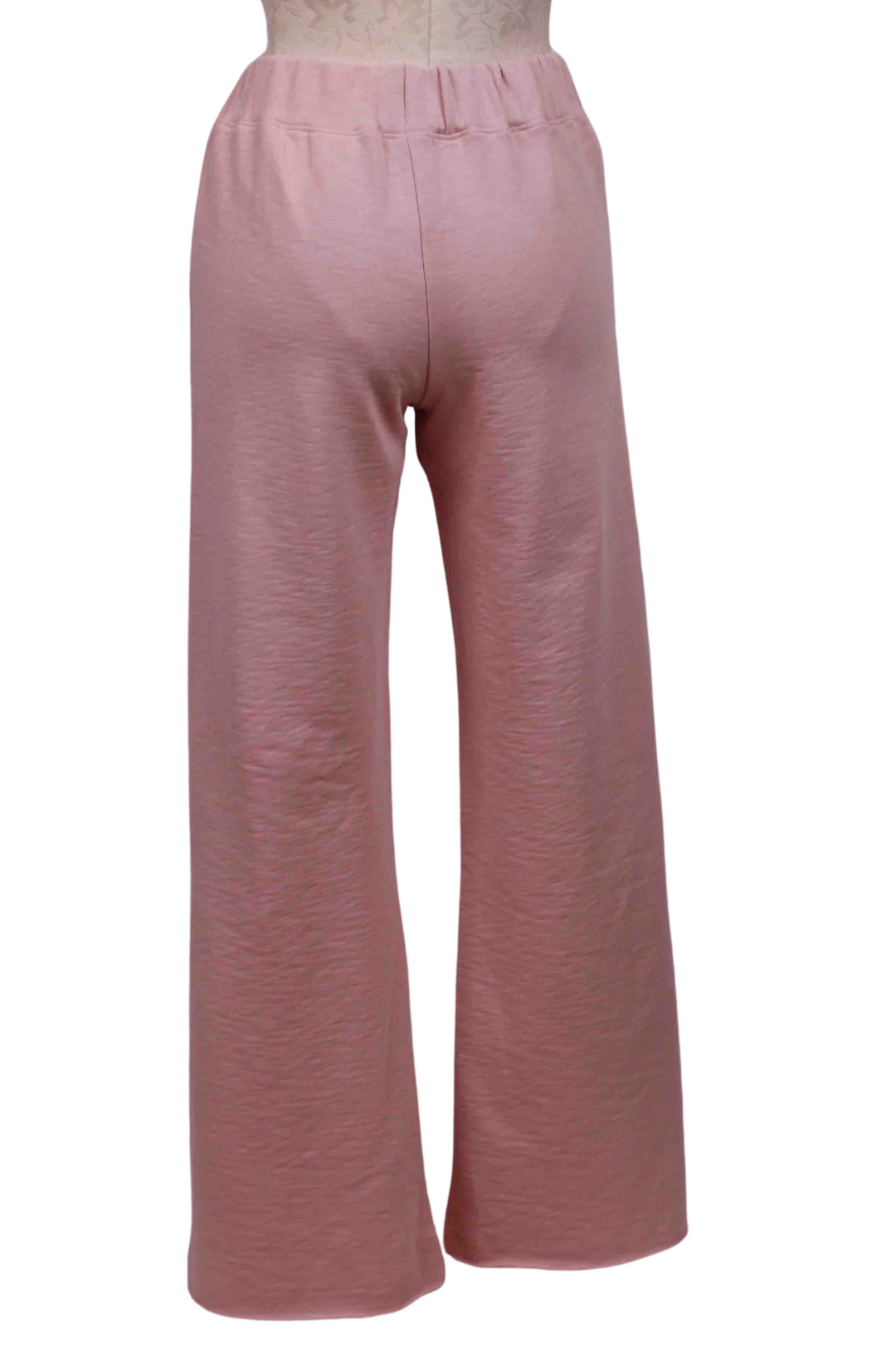 back view of Rose Quartz Slub Terry Pant by Goldie LeWinter