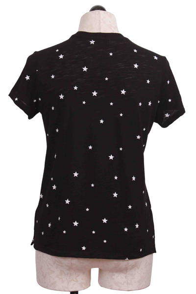 back view of Black Galaxy Boy Tee by Goldie Lewinter