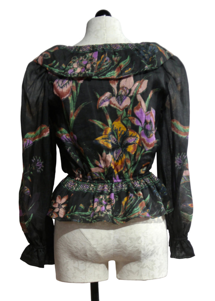 Back view of The Bythe Top by Marie Oliver in Nightshade