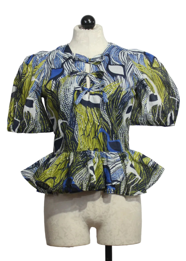 Estella Top by Marie Oliver in the Heron Print