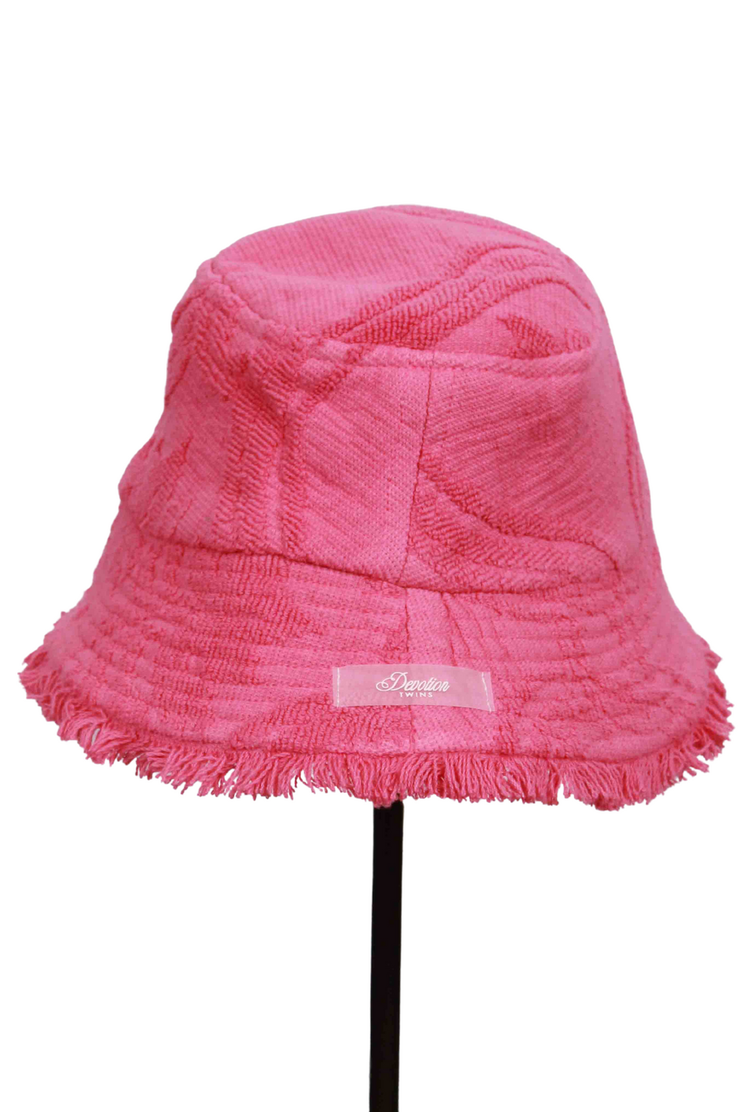 Pink Ounakitis Terry Cloth Hat by Devotion Twins