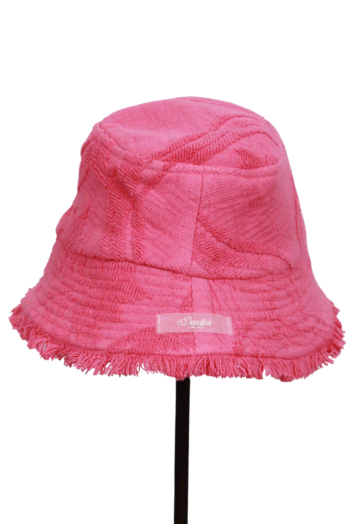 Pink Ounakitis Terry Cloth Hat by Devotion Twins