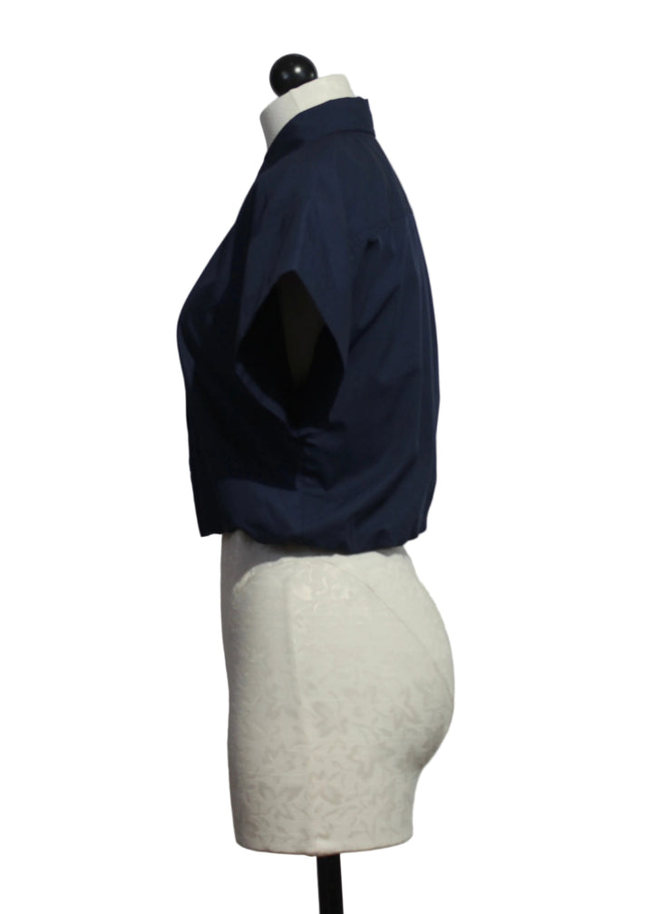 side view of Navy Sierra Top by Marie Oliver