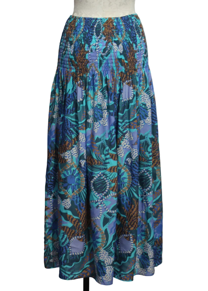 back view of the Stacy Skirt by Marie Oliver in the Medusa Print